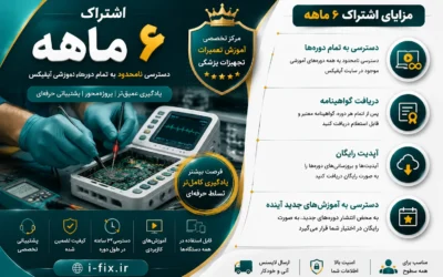 خرید اشتراک ۶ ماهه آموزش تعمیرات تجهیزات پزشکی آیفیکس-آموزش رایگان تعمی تجهیزات پزشکی تهران کرج اصفهان اهواز شیراز تبریز